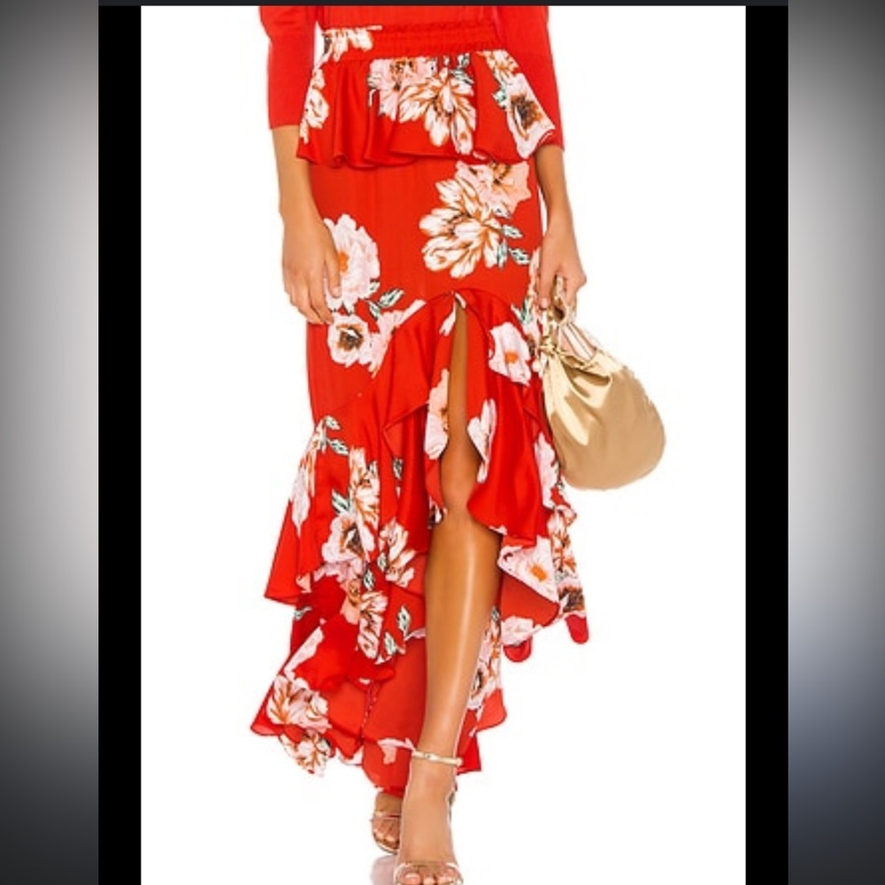 NWT Revolve MISA LOS ANGELES Lucia Skirt in Poppy Floral - Picture 3 of 11